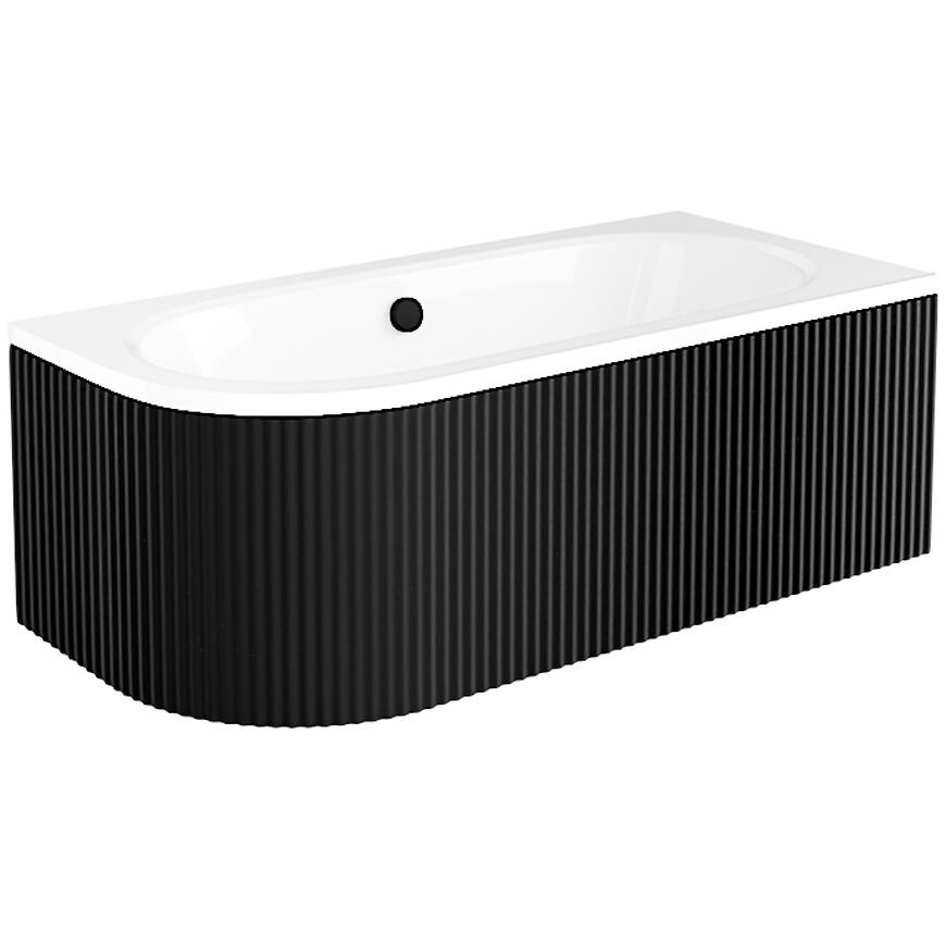 Obklad Vany Avita Ryfle 150 L/P Čierna Mat