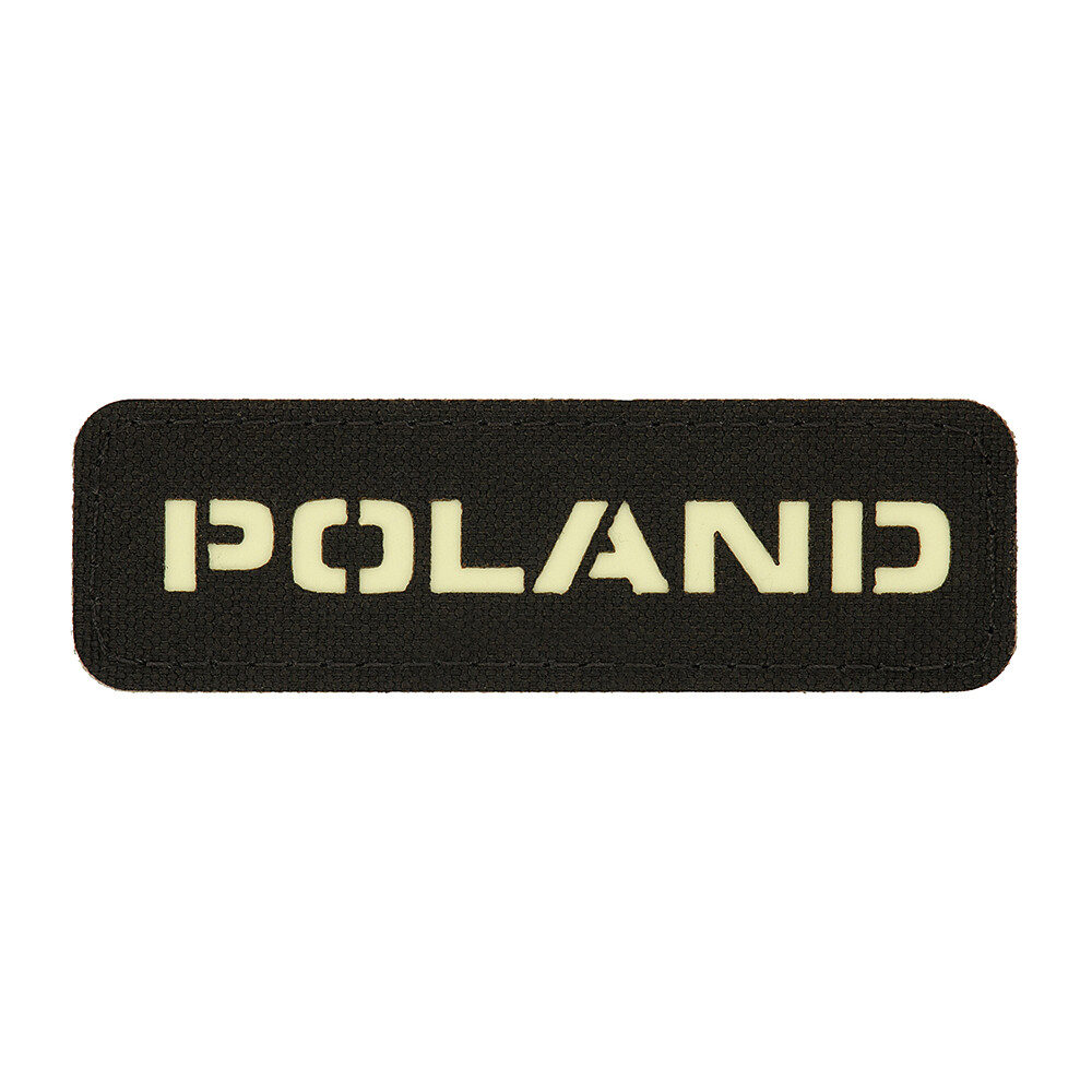 Nášivka M-Tac Poland Glow 2,5x8 - černá