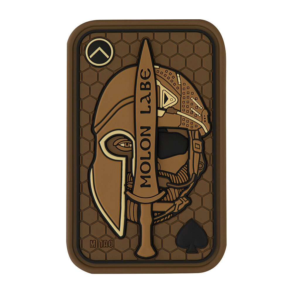 Nášivka M-Tac Molon Labe Ace 3D - coyote
