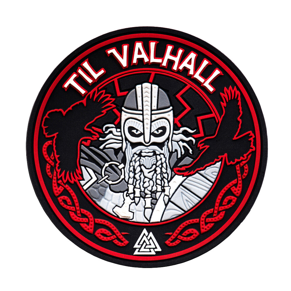 Nášivka M-Tac Til Valhall 3D - červená-černá