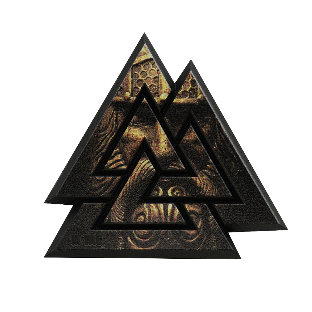 Nášivka M-Tac Valknut 3D - černá-coyote
