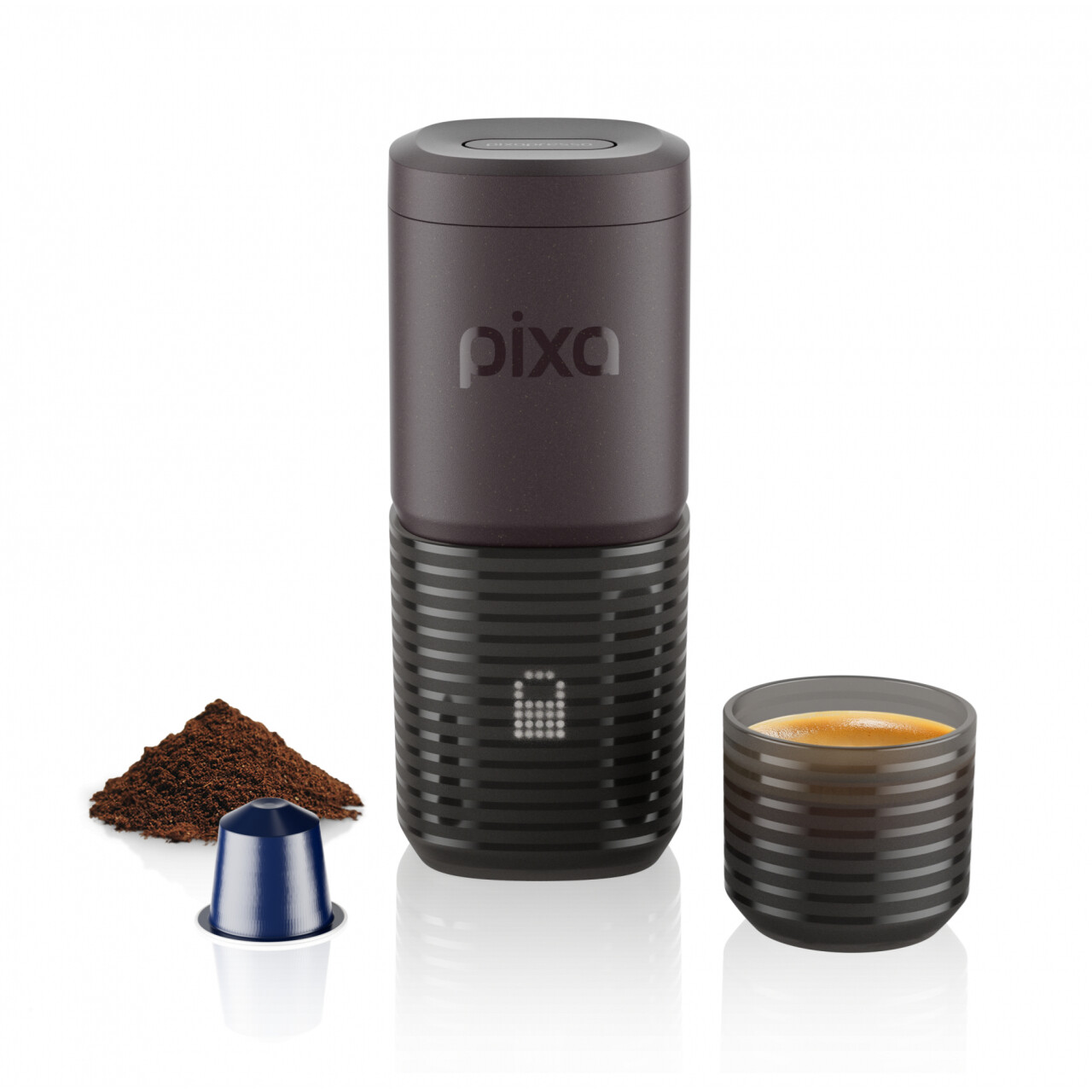 Cestovní kávovar Wacaco Pixapresso - tmavě šedý