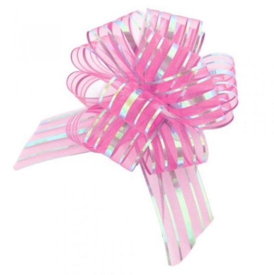 Paper Design Stuha stahovací - organza LUX - 5/135 cm neon růžová - 161618