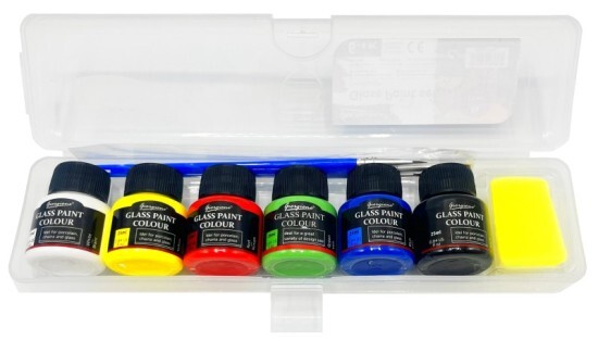 pkstar.cz Barvy na sklo - 6 x 25 ml - PK54-50