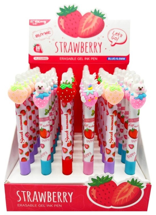 pkstar.cz Gumovací pero - Jahoda - PK33-7