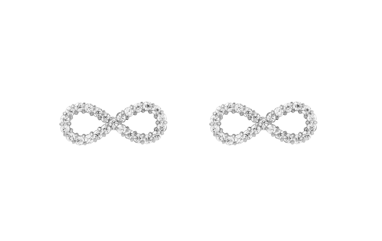 Daniel Wellington Nadčasové náušnice Nekonečno s kubickými zirkony Mirelle DW00401616