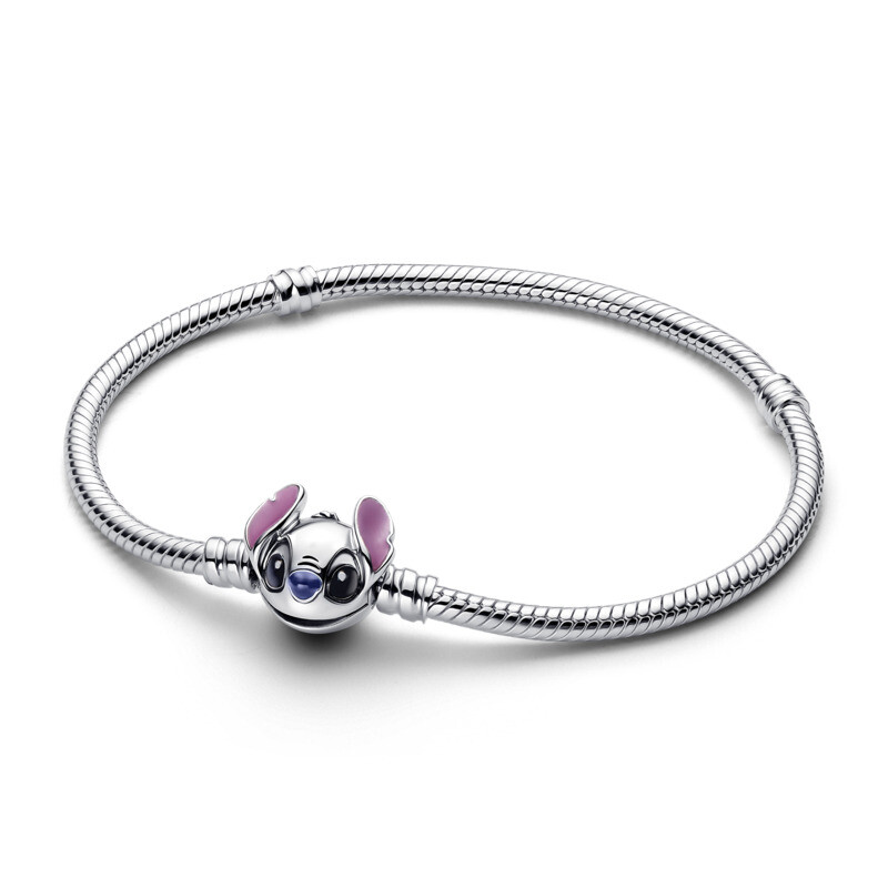 Pandora Stříbrný náramek Disney Stitch 593738C01 19 cm