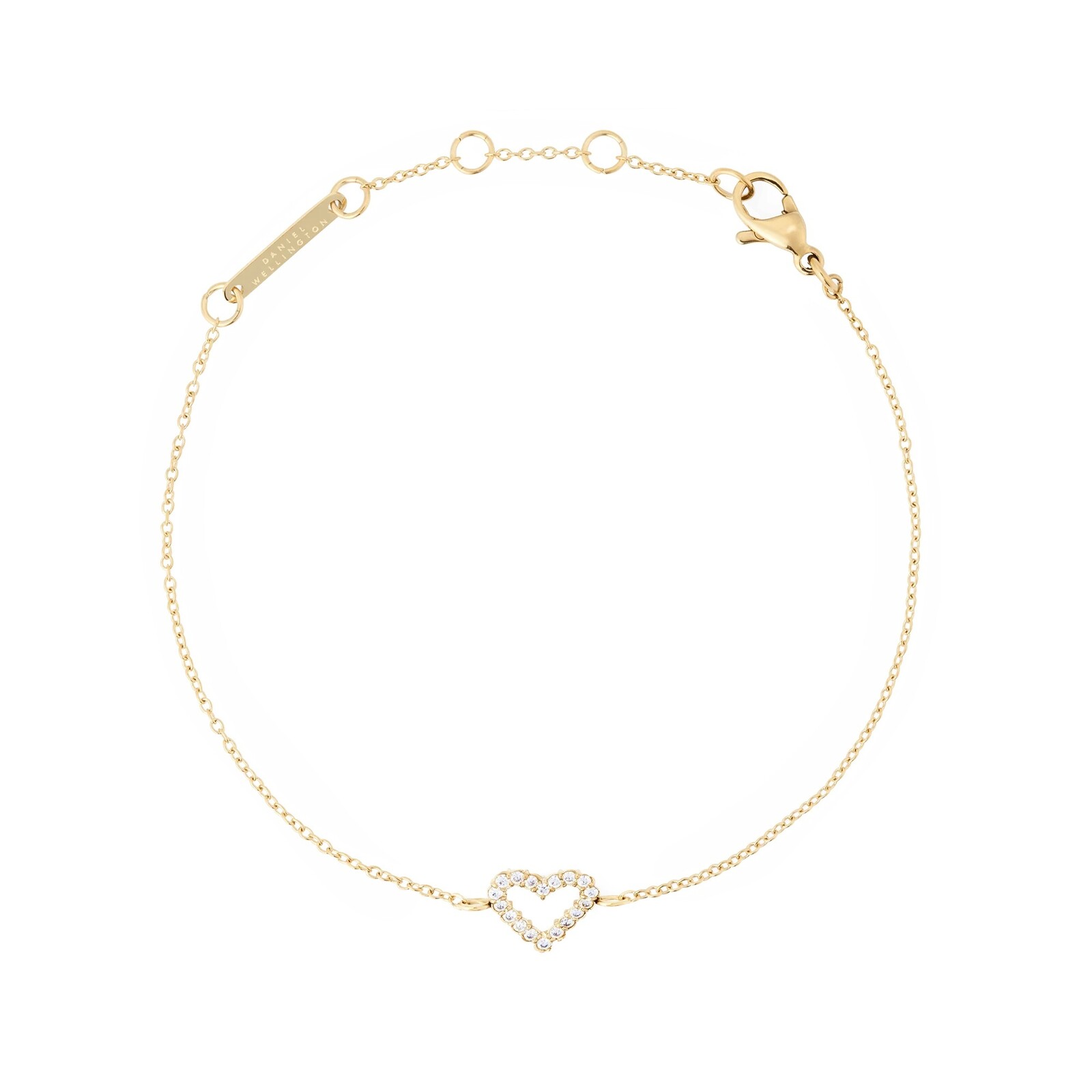 Daniel Wellington Půvabný pozlacený náramek se srdíčkem Mirelle DW00401617