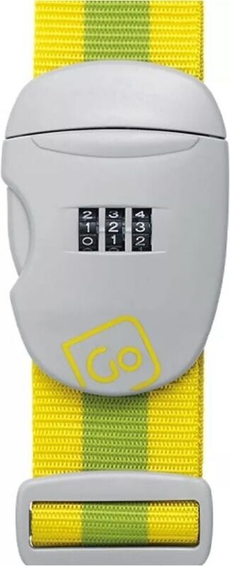 Go Travel popruh na zavazadla Combi Luggage Strap yellow/green