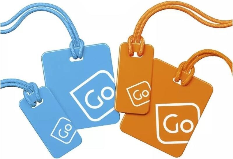 Go Travel sada visaček Family Pack Tags blue/orange