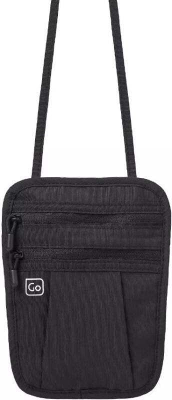 Go Travel skrytá kapsa na krk Classic Passport Pouch liquorice black