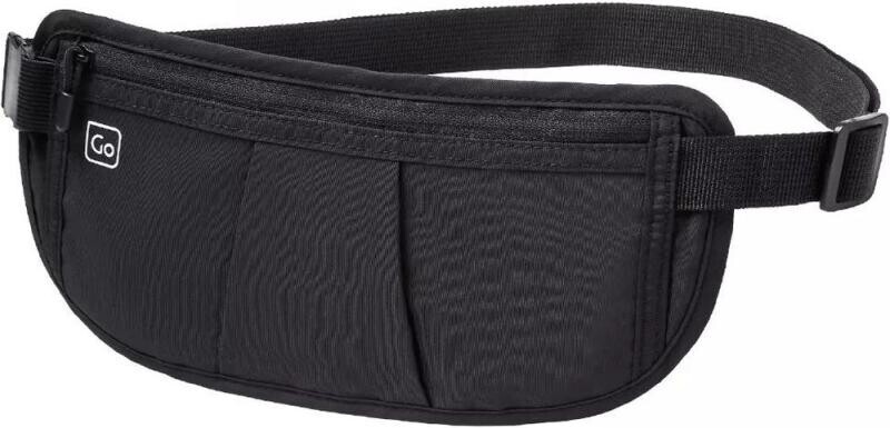 Go Travel skrytá ledvinka Money Minder liquorice black