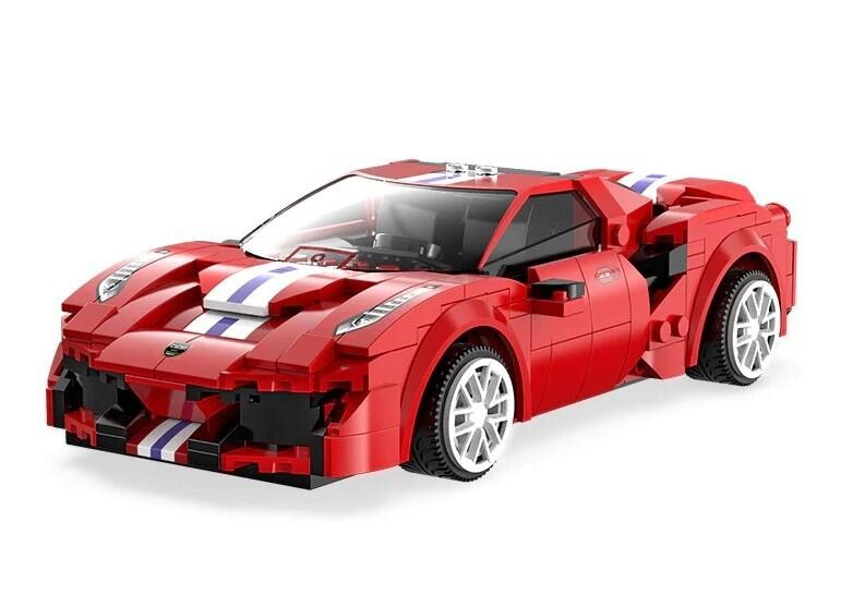 IQ models Programovatelná RC stavebnice sporťáku RED RACE CAR - 306 dílků