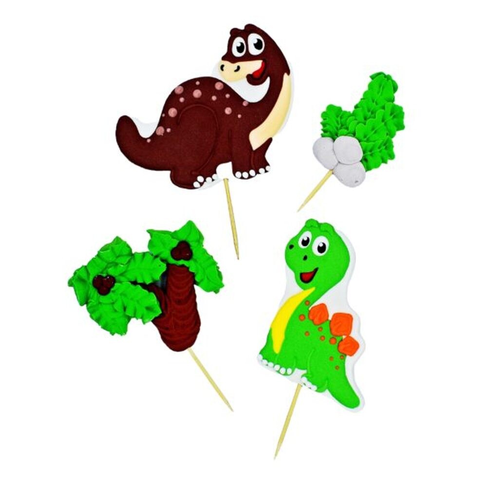 Dino – sada cukrových zápichů, 2D (plošné) - K-Decor