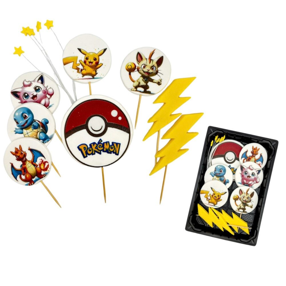 Cukrová dekorace na dort Pokémon - K-Decor