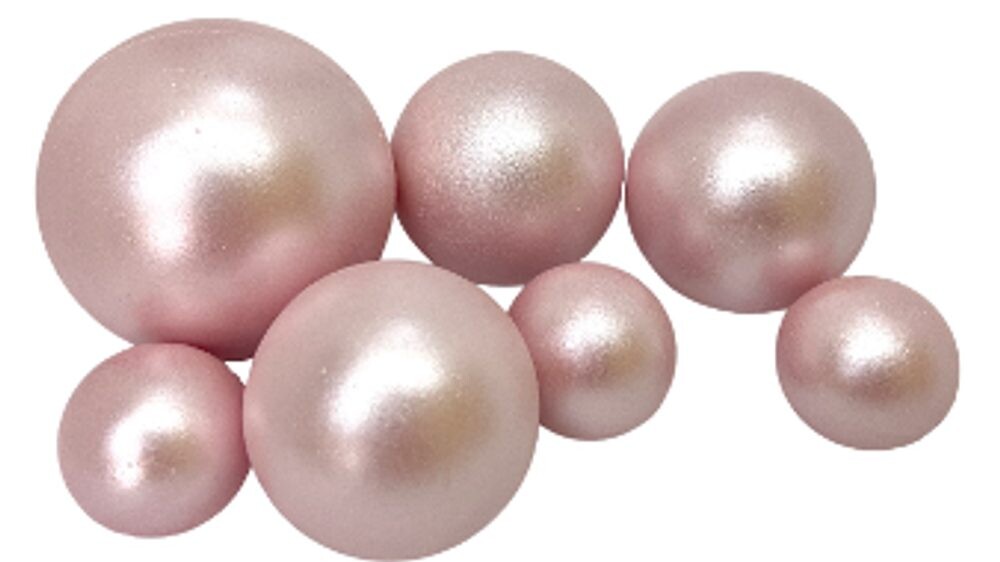 Čokoládové koule XXL – perleťově růžové - K-Decor