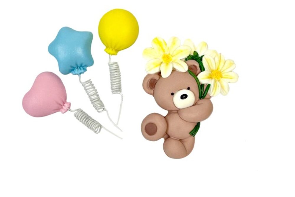 Narozeninový čokoládový medvídek sada - K-Decor