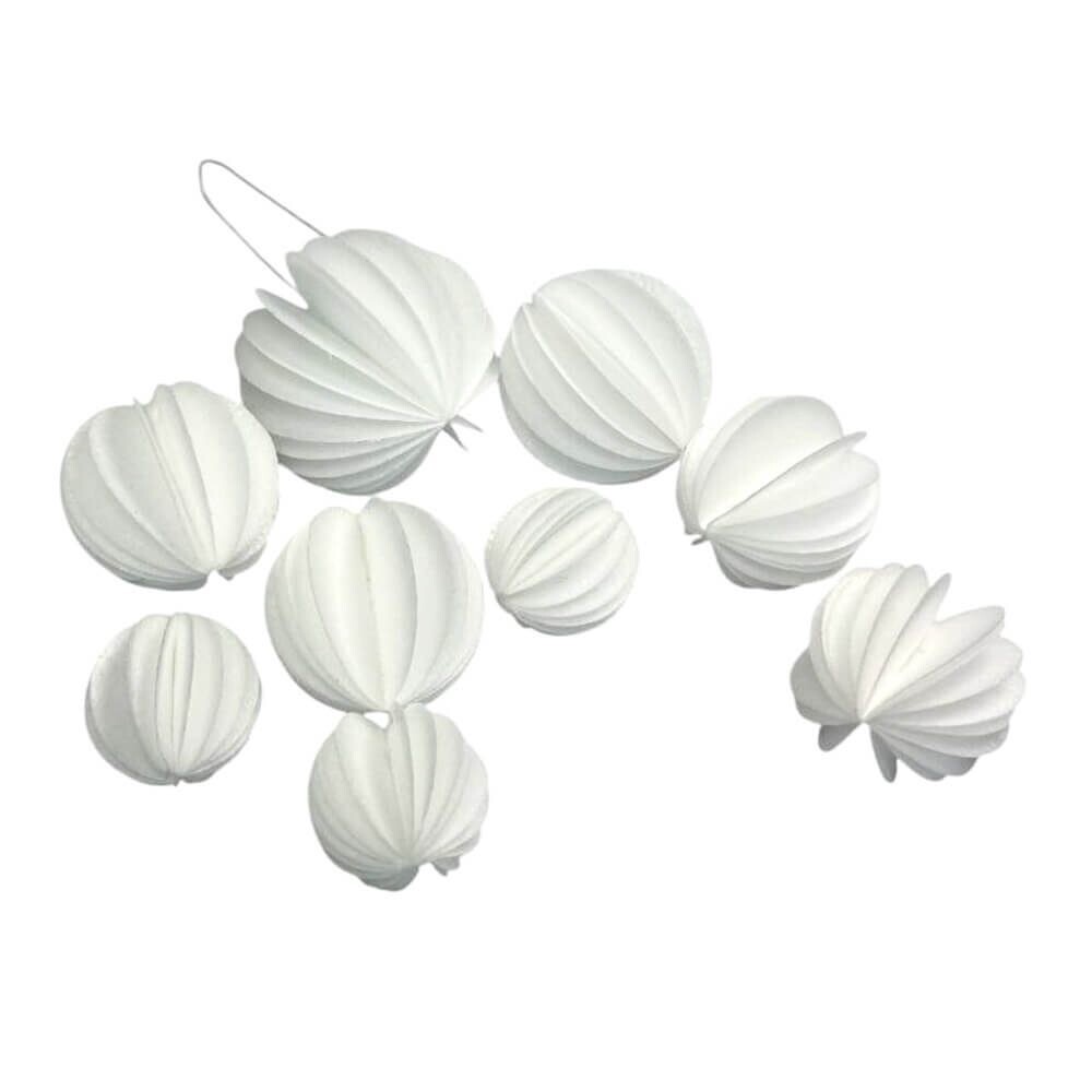 Bílé oblátkové vějířky - K-Decor