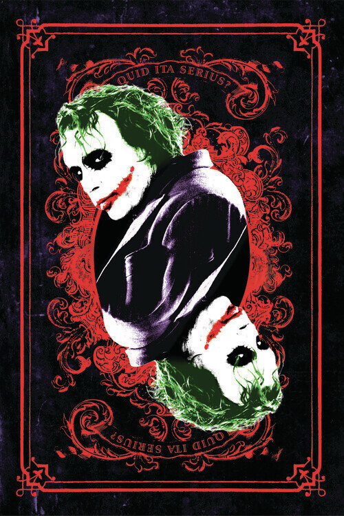 Europosters Umělecký tisk The Dark Knight Trilogy - Joker Card, 26.7 × 40 cm