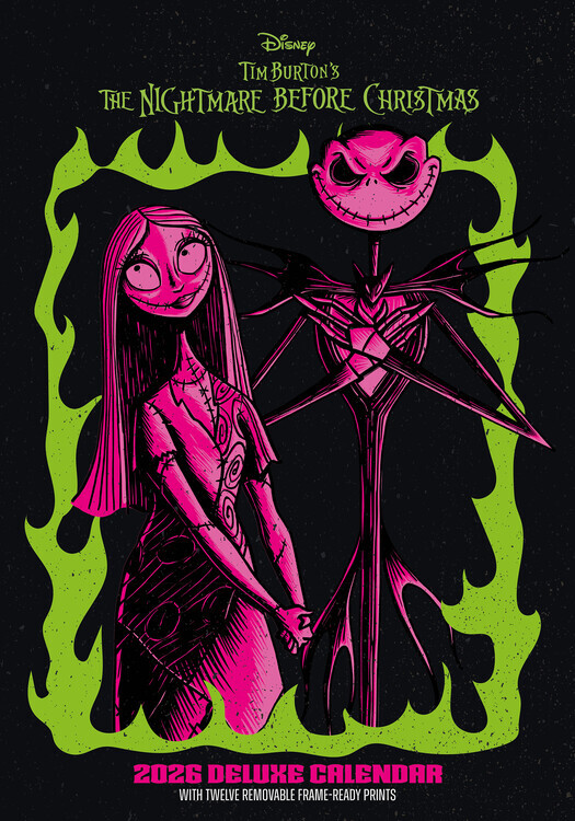 DANILO Kalendář 2026 The Nightmare Before Christmas - Deluxe, A3