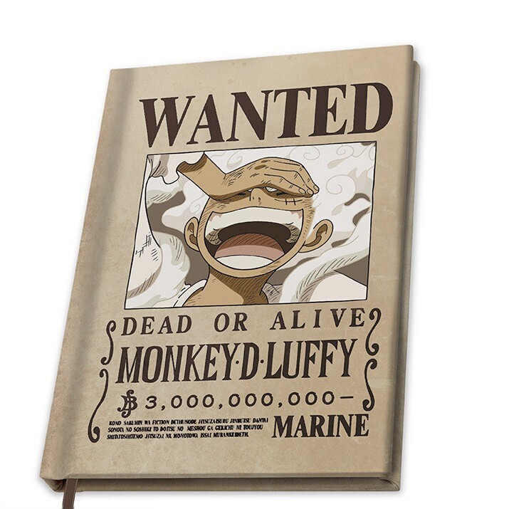 ABY STYLE Zápisník One Piece - Wanted Luffy Wano, A5