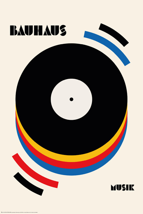Europosters Plakát, Obraz - Bauhaus Music Retro Illustration, 61 × 91.5 cm