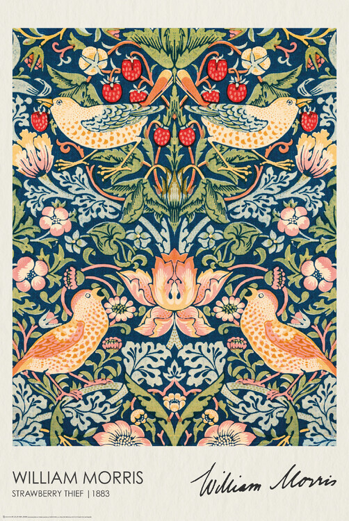 Europosters Plakát, Obraz - Strawberry Thief (1883), 61 × 91.5 cm