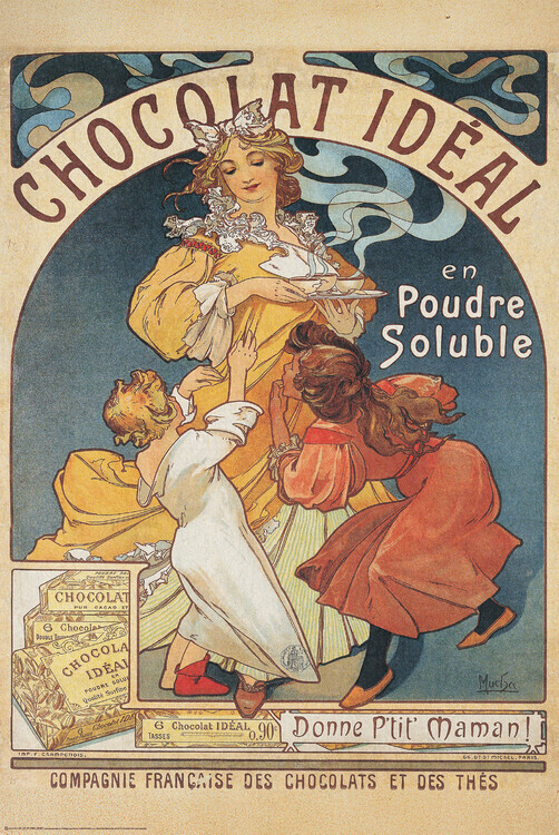 Europosters Plakát, Obraz - Chocolat Idéal Chocolate Advert, 61 × 91.5 cm