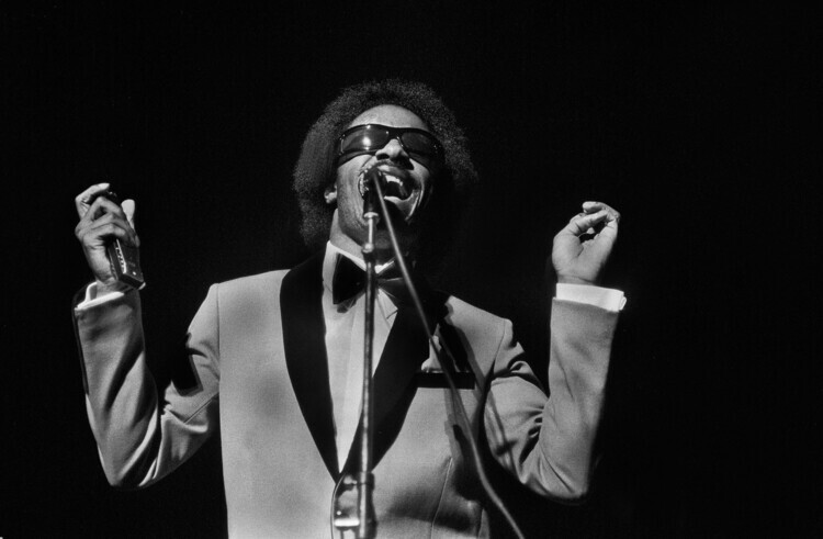 Paul Natkin Fotografie Stevie Wonder Performs At The Auditorium Theater, Paul Natkin, 40 × 26.7 cm