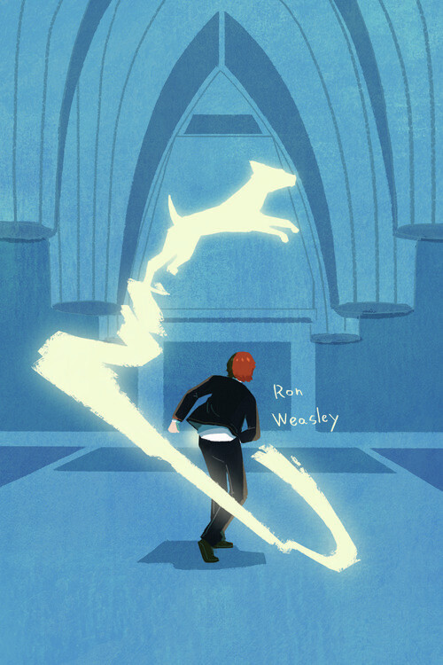 Europosters Umělecký tisk Harry Potter - Ron Patronus, 26.7 × 40 cm