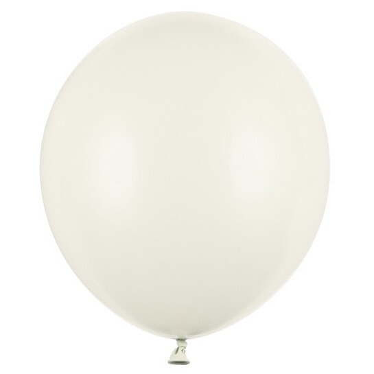 Balónky latexové pastelové krémové 43 cm 25 ks