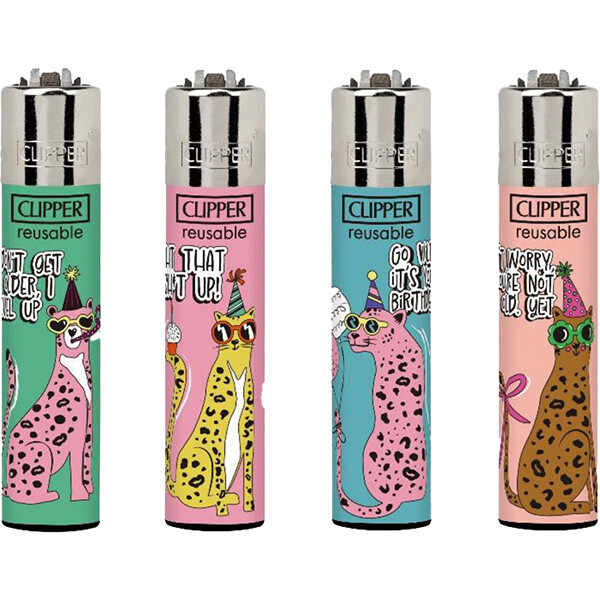 Zapalovač Clipper CP11RH Birthday Leopard