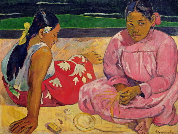 Paul Gauguin Obrazová reprodukce Women of Tahiti, On the Beach, 1891, Paul Gauguin, 40 × 30 cm