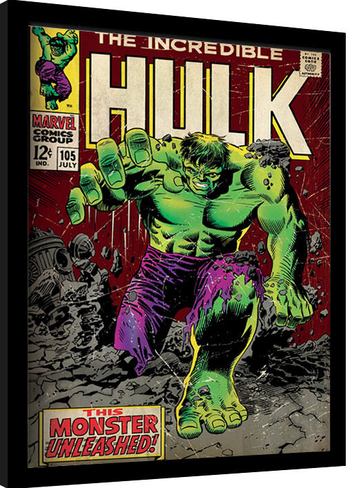 PYRAMID Obraz na zeď - Incredible Hulk - Monster Unleashed, 34.3 × 44.5 cm