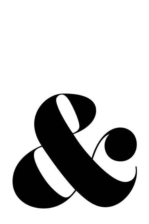 Blursbyai Ilustrace Scandinavian ampersand, Blursbyai, 26.7 × 40 cm