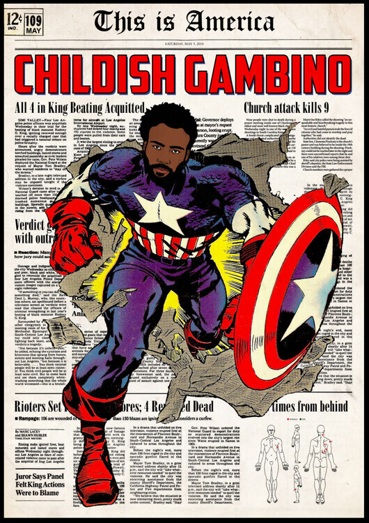 Ads Libitum / David Redon Ilustrace Dangerous Gambino, Ads Libitum / David Redon, 30 × 40 cm