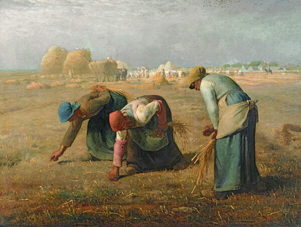 Millet, Jean-Francois Obrazová reprodukce The Gleaners, 1857, Millet, Jean-Francois, 40 × 30 cm