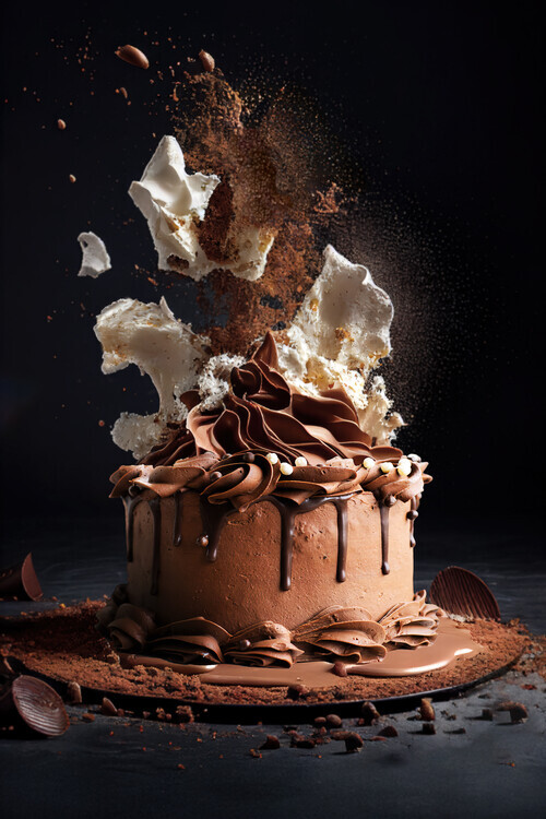 Marcel Egger Fotografie CakeExplosion, Marcel Egger, 26.7 × 40 cm