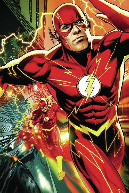 Europosters Umělecký tisk The Flash - Multiple Run, 26.7 × 40 cm