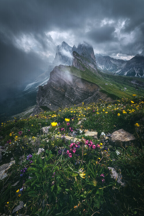 Jean Claude Castor Fotografie Dolomites - Seceda 2500, Jean Claude Castor, 26.7 × 40 cm