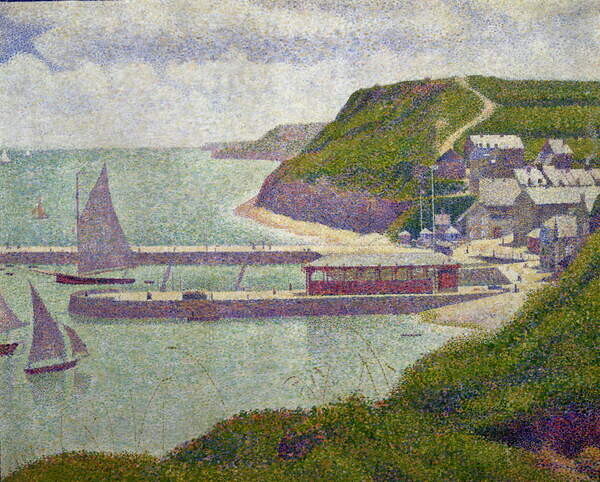 Seurat, Georges Pierre Obrazová reprodukce Harbour at Port-en-Bessin at High Tide, 1888, Seurat, Georges Pierre, 40 × 30 cm