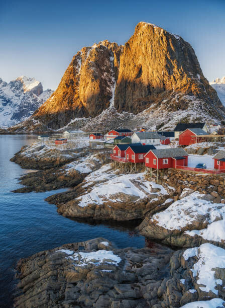 Tassaphon Vongkittipong Fotografie iconic Hamnoy red houses village in, Tassaphon Vongkittipong, 30 × 40 cm