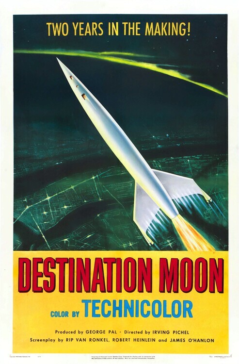 Europosters Ilustrace Destination Moon, 26.7 × 40 cm