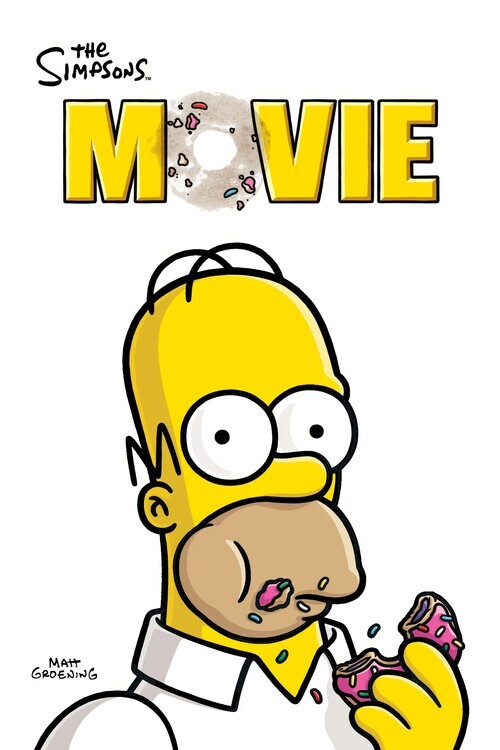 Europosters Ilustrace The Simpsons Movie (2007), 26.7 × 40 cm