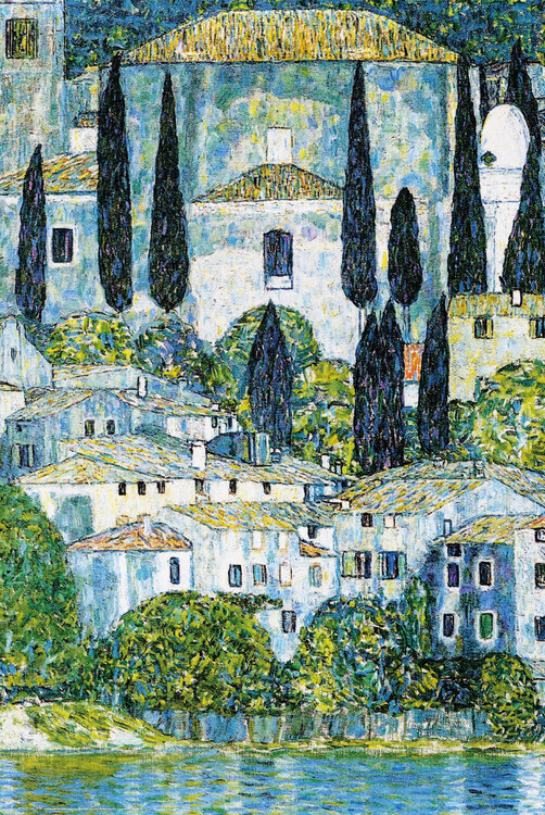 Europosters Plakát, Obraz - Church in Cassone (1913), 61 × 91.5 cm