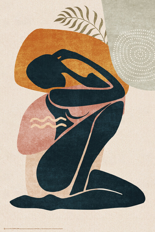 Europosters Plakát, Obraz - Abstract Mediterranean Female by Emel Tunaboylu, 61 × 91.5 cm