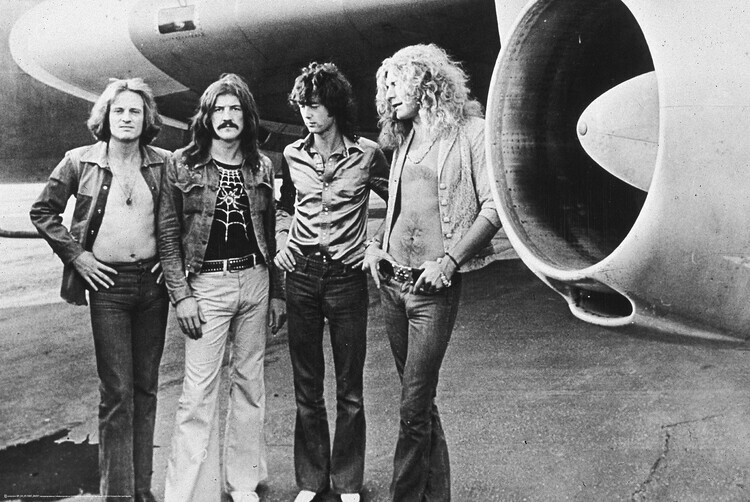 Europosters Plakát, Obraz - Led Zeppelin With The Starship, 1973, 61 × 91.5 cm