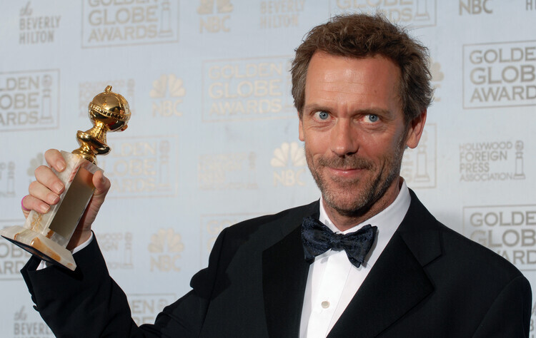 Bob Riha Jr Fotografie Actor Hugh Laurie At Golden Globes, Bob Riha Jr, 40 × 26.7 cm