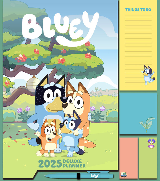 DANILO Plánovač 2026 - Bluey, 34 x 34 x 2 cm