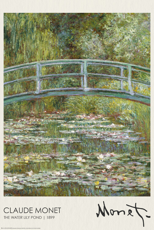 Europosters Plakát, Obraz - The Water Lily Pond (1899), 61 × 91.5 cm